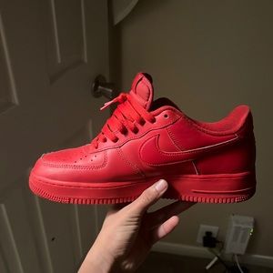 Nike Air forces red size 10